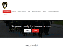 Tablet Screenshot of osp-zakliczyn.pl
